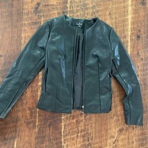 Lulus black leather jacket